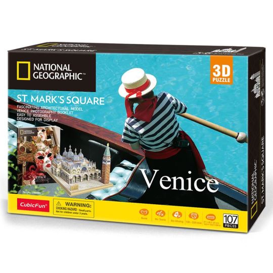 Cubicfun National Geographic San Marco Meydanı 3d Puzzle 107