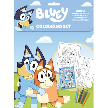 Bluey Colouring Set