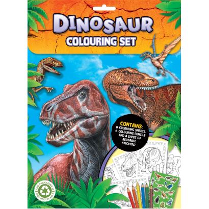 Dinosaur Colouring Set
