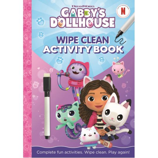 Gabby's Dollhouse Wipe Clean Book