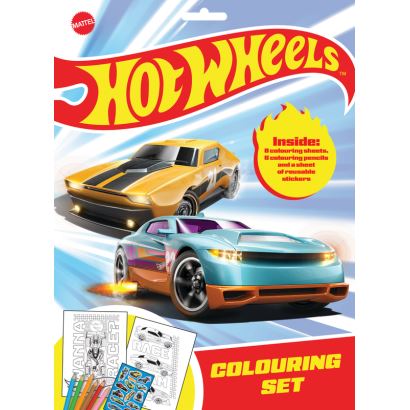 Hot Wheels Colouring Set