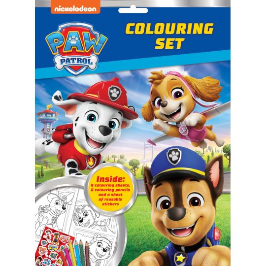 Paw Patrol Colouring Set