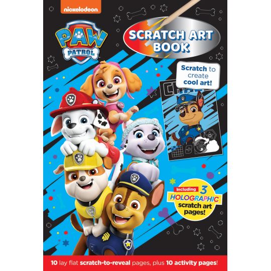Paw Patrol Scratch Art Book