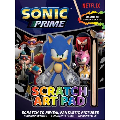 Sonic Prime Scratch Art Pad