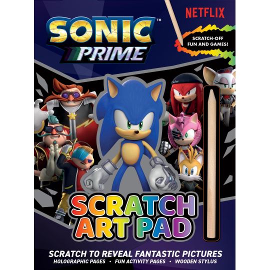 Sonic Prime Scratch Art Pad
