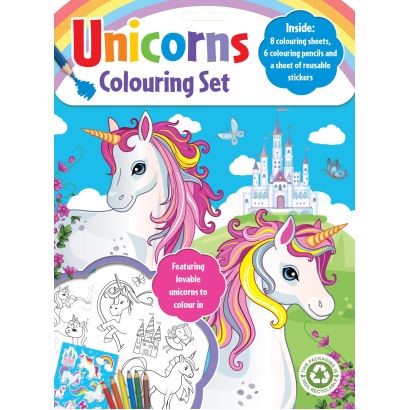 Unicorns Colouring Set