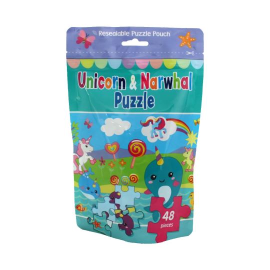 Puzzle Bag Unicorn & Narwhal