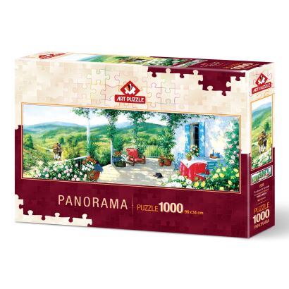 Art Puzzle Verandadaki Misafir 1000 Parça Panorama Puzzle