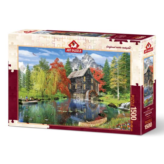 Art Puzzle Değirmen Kenarında Balık Avı 1500 Parça Puzzle