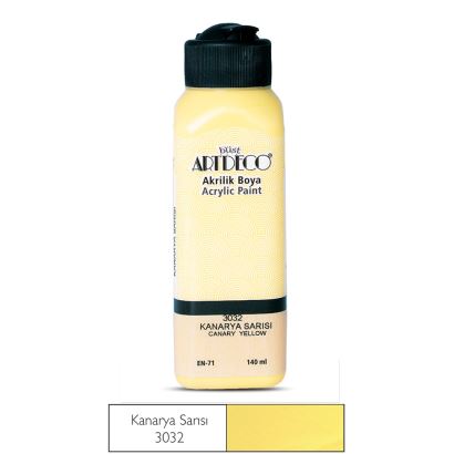 Artdeco Akrilik Boya 140ml Kanarya Sarısı