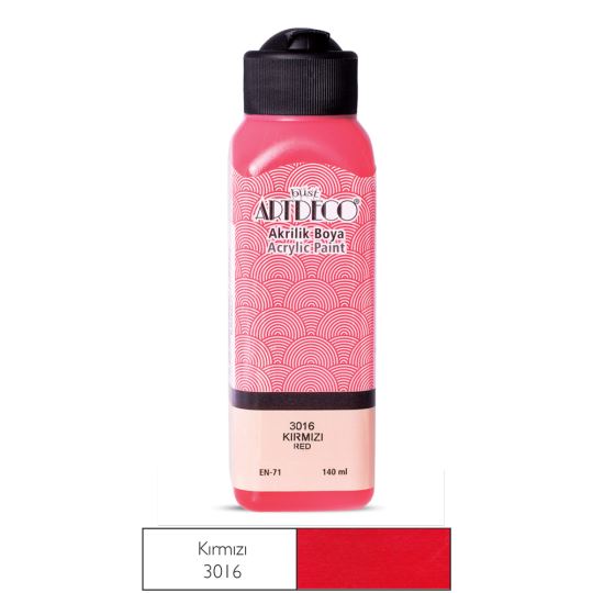 Artdeco Akrilik Boya 140ml Kırmızı