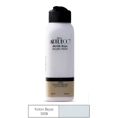 Artdeco Akrilik Boya 140ml Koton Beyaz