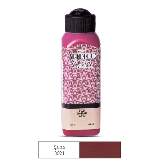 Artdeco Akrilik Boya 140ml Şarap