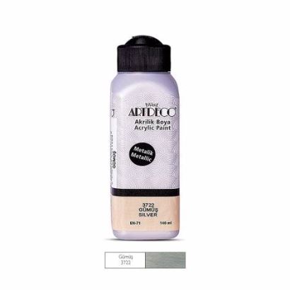 Artdeco Metalik Akrilik Boya 140ml Gümüş