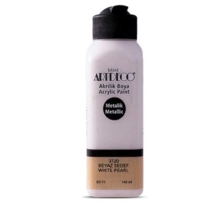 Artdeco Metalik Akrilik Boya 140ml Beyaz Sedef