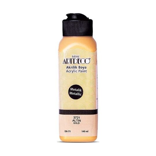 Artdeco Metalik Akrilik Boya 140ml Altın