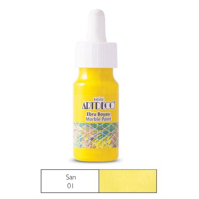 Artdeco Ebru Boyası 30ml Sarı