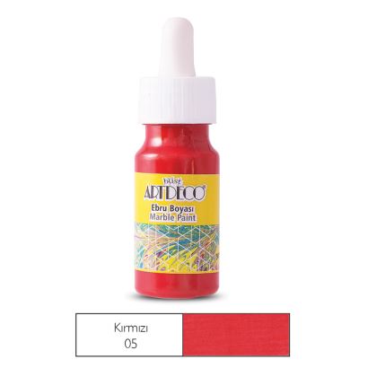 Artdeco Ebru Boyası 30ml Kırmızı