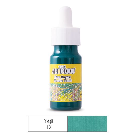 Artdeco Ebru Boyası 30ml Yeşil