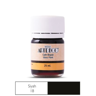 Artdeco Cam Boyası 25ml Siyah