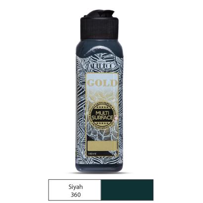 Artdeco Gold Multi-Surface Akrilik Boya 140ml Siyah
