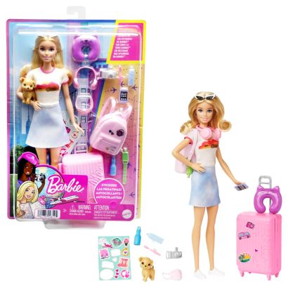 Barbie Seyahatte Bebeği ve Aksesuarları