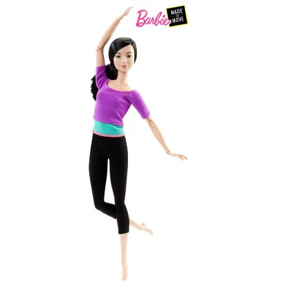 Barbie Sonsuz Hareket Bebeği Siyah saçlı