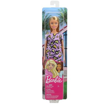 Barbie Şık Barbie Bebekler Mor Elbise Sarı Saçlı