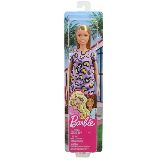 Barbie Şık Barbie Bebekler Mor Elbise