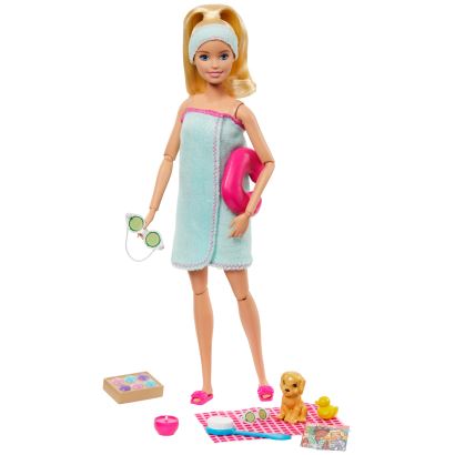 Barbie Wellness Barbie'nin Spa Günü Bebekleri Spa Temalı