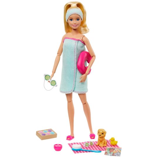 Barbie Wellness Barbie'nin Spa Günü Bebekleri Spa Temalı