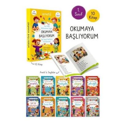 Okumaya Başlıyorum - Anetil Seti 10 Kitap