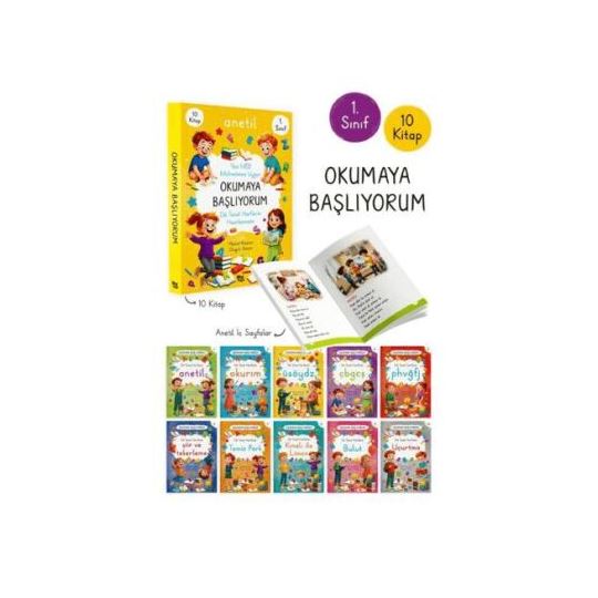 Okumaya Başlıyorum - Anetil Seti 10 Kitap
