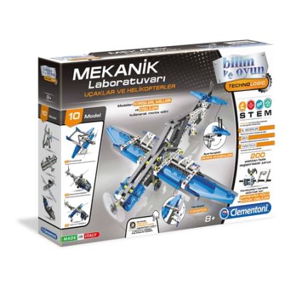Clementoni Mekanik Laboratuvari Uçaklar Helikop.