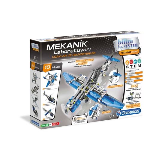 Clementoni Mekanik Laboratuvari Uçaklar Helikop.
