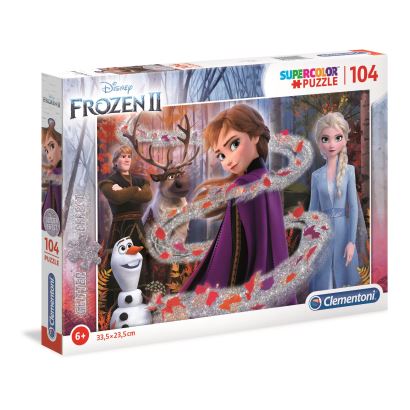 Clementonı Simli Frozen Puzzle 104 Parça