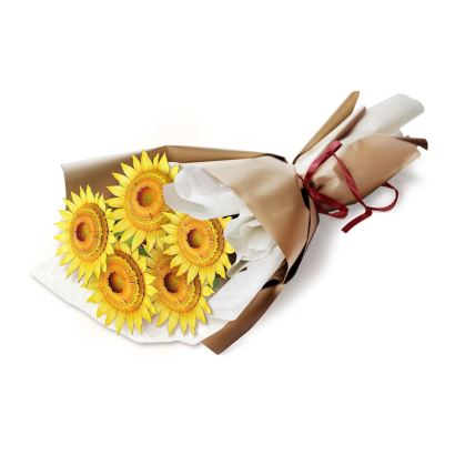 Büyük Ayçiçeği Buketi 3d Puzzle