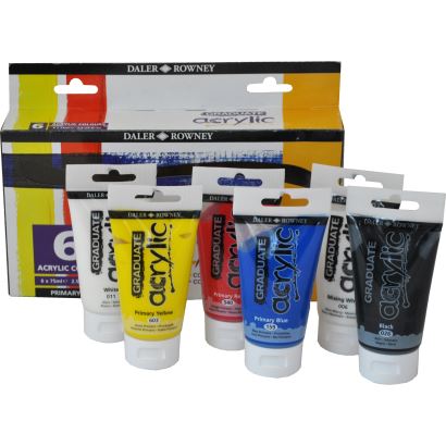 6 Renk Akrilik Boya 75ml