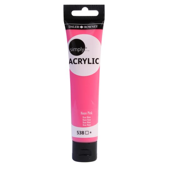 Simply Akrilik Boya 75ML Neon Pınk