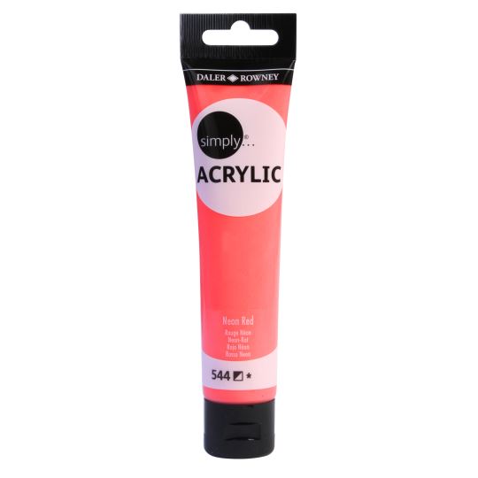 Simply Akrilik Boya 75ML Neon Red