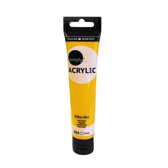 Simply Akrilik Boya 75ML Medıum Yellow