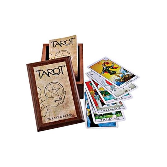 Tarot 78 Kart ve Kitap (Ahşap Kutulu) 0