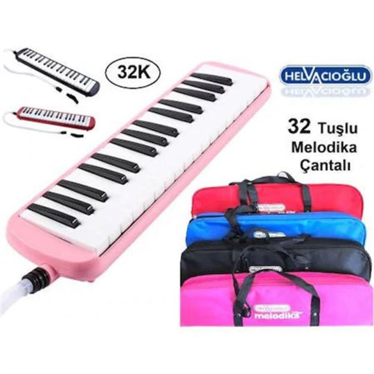 Melodika 32 Tuşlu Kılıflı Pembe