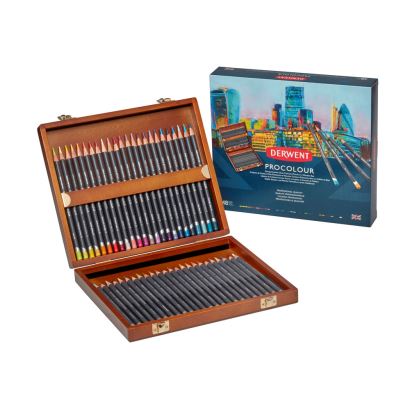 Derwent Procolour Kuru Boya Kalem Ahşap Set 48 Renk