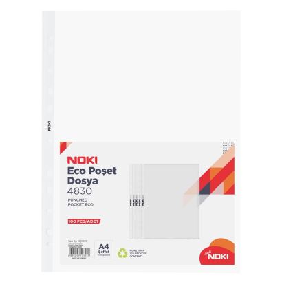 Noki Eco Delikli Poşet Dosya A4 100 Adet
