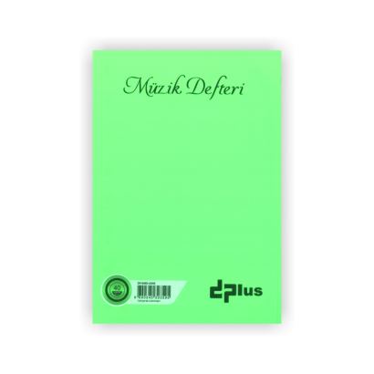 Dplus A5 Müzik Defteri Plastik Kapak Yeşil