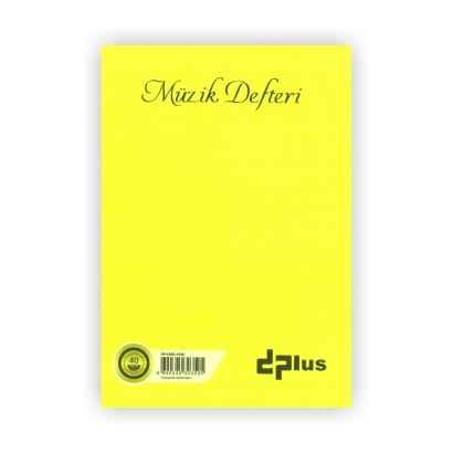 Dplus A5 Müzik Defteri Plastik Kapak Sarı