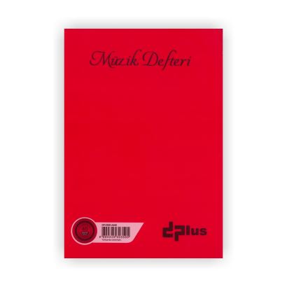 Dplus A5 Müzik Defteri Plastik Kapak Kırmızı