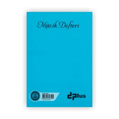 Dplus A5 Müzik Defteri Plastik Kapak Mavi