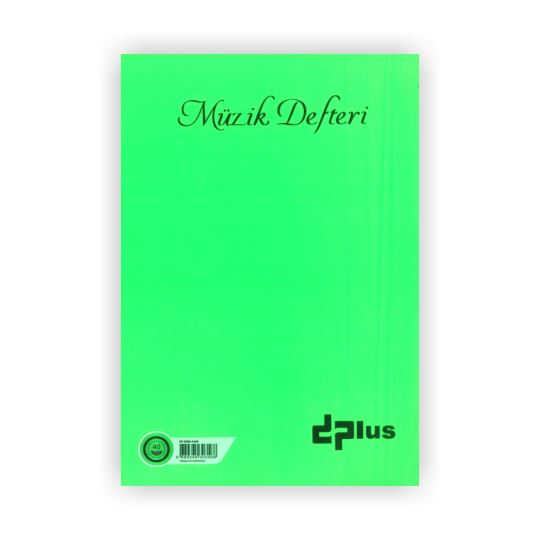 Dplus A4 Müzik Defteri Plastik Kapak Yeşil